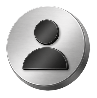 3D silver user avatar icon used as a decorative element on the FAQ page